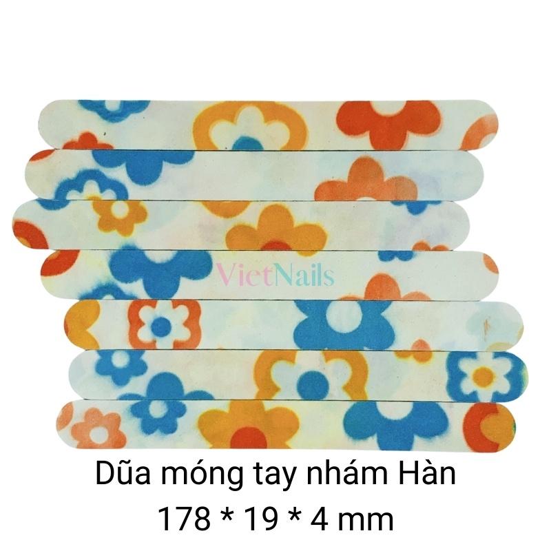 Dũa Móng Tay In Bông Loại Dày 4mm Dũa Được Móng Gel Móng Tự Nhiên