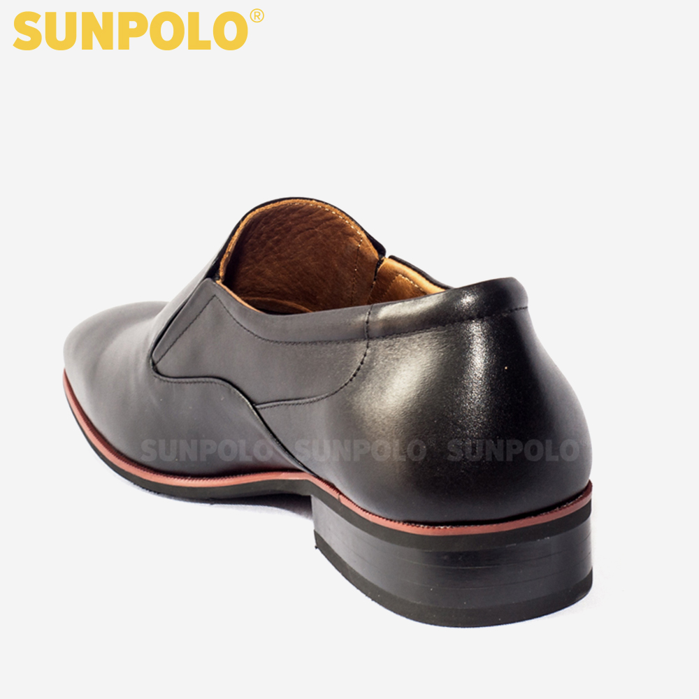 Giày Tây Nam Da Bò SUNPOLO MU6673 (Đen, Nâu)