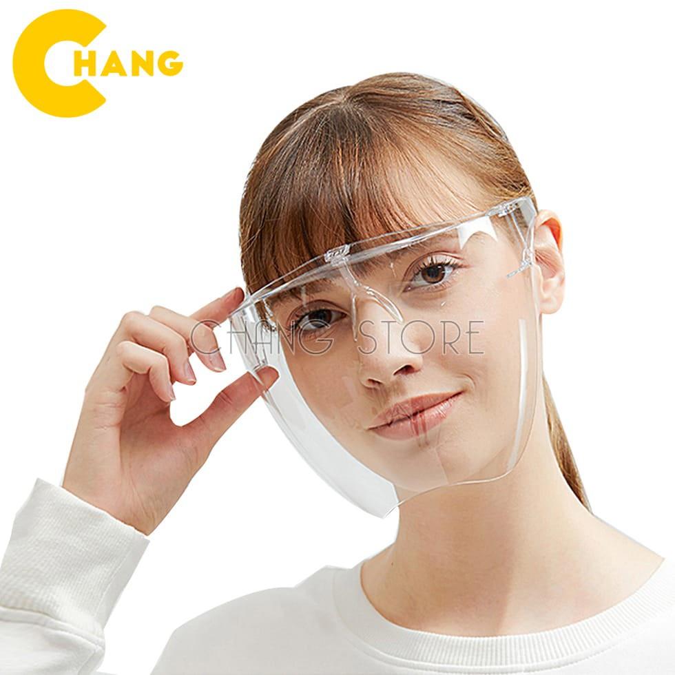 Kính Chống Giọt Bắn Phòng Dịch Bảo Hộ Full Face Trong Suốt - Mặt Nạ Chống Giọt Dầu Văng Bắn Chống Bụi Gió