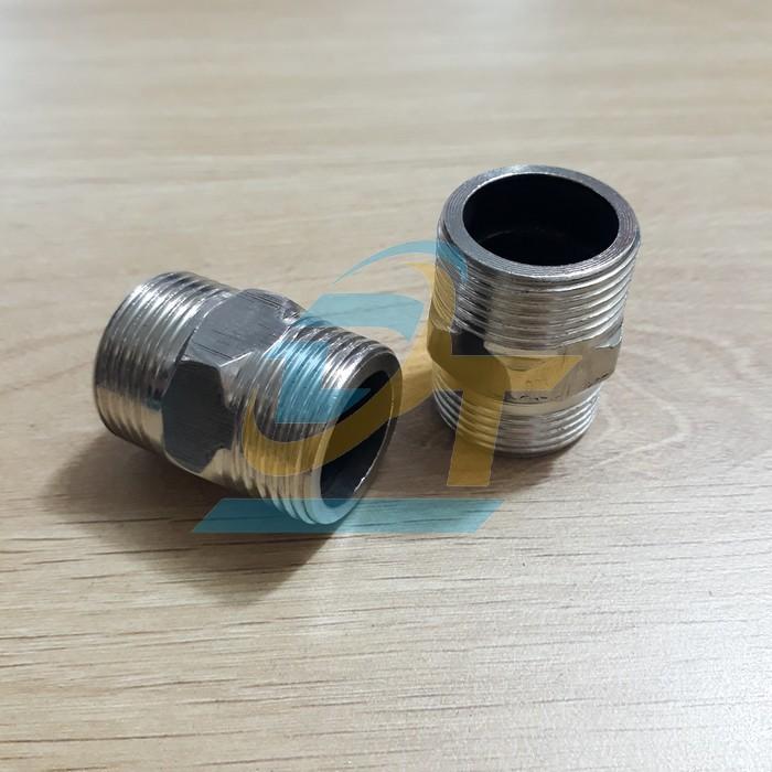 Nối 2 đầu ren ngoài inox 27