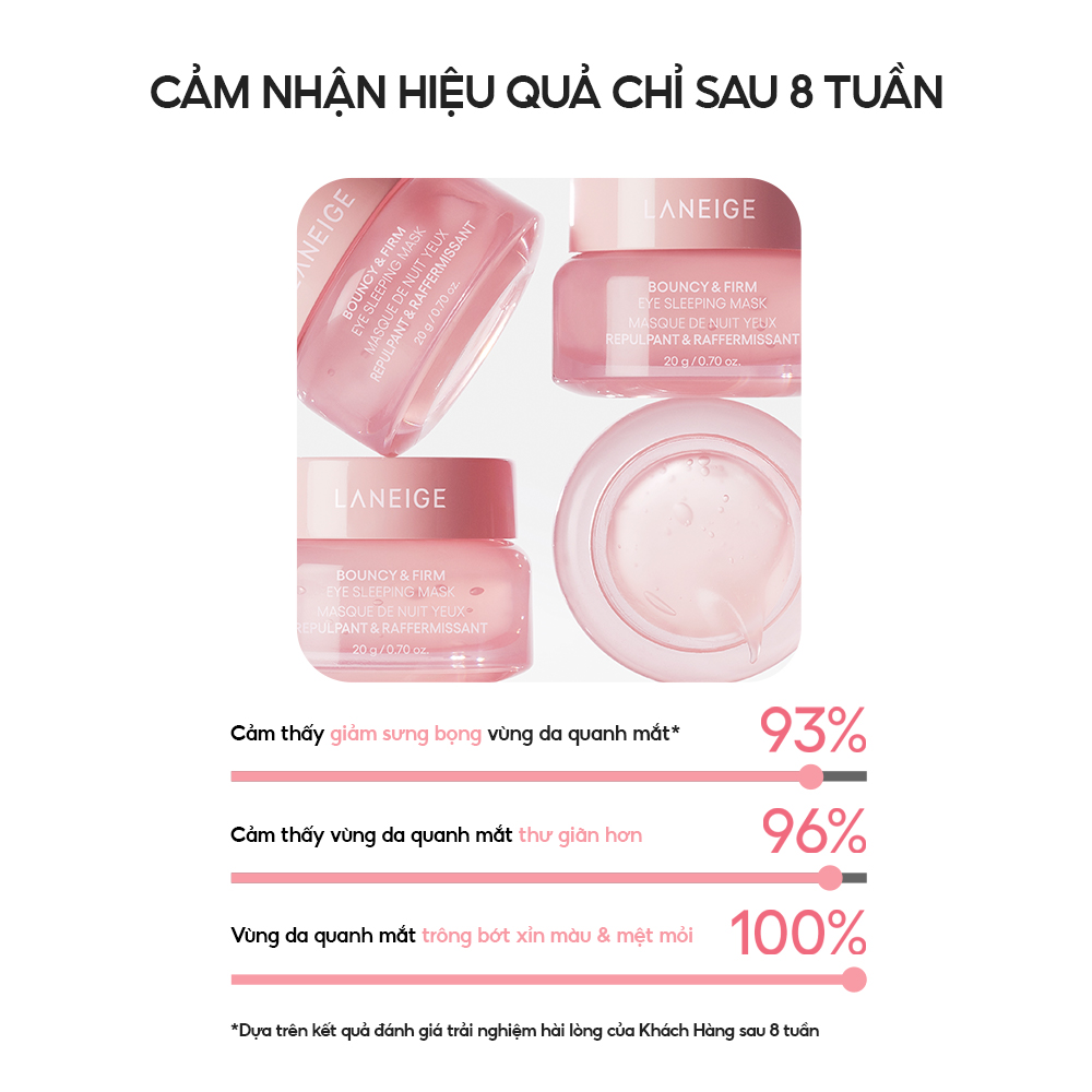 [MỚI] Mặt Nạ Ngủ Chăm Sóc Vùng Mắt Laneige Bouncy &amp; Firm Eye Sleeping Mask 20g