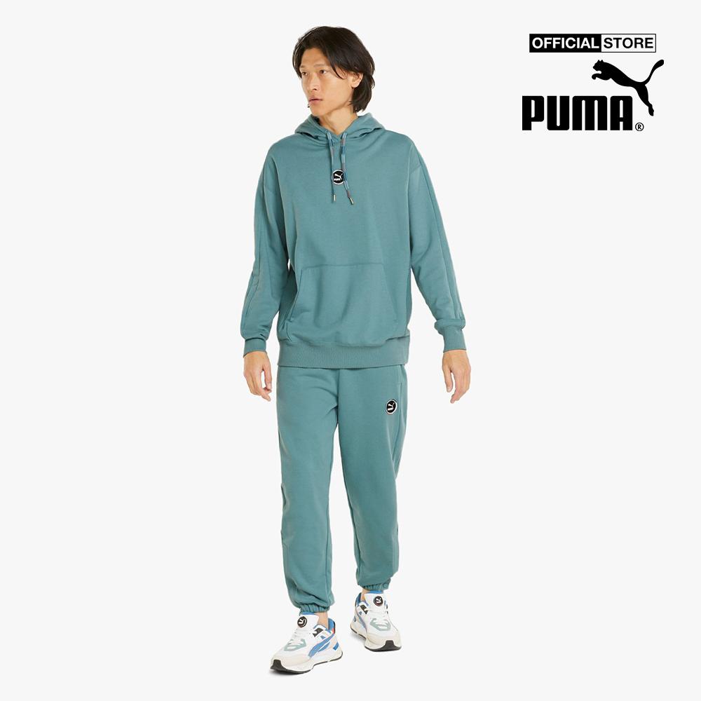 PUMA - Áo hoodie nam phối mũ trùm T7 Go For 534175