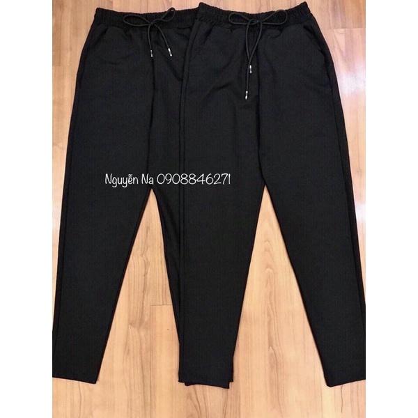 QUẦN THUN DÁNG JOGGER KO ÔM CHÂN- CHẤT LIỆU SIÊU GIÃN