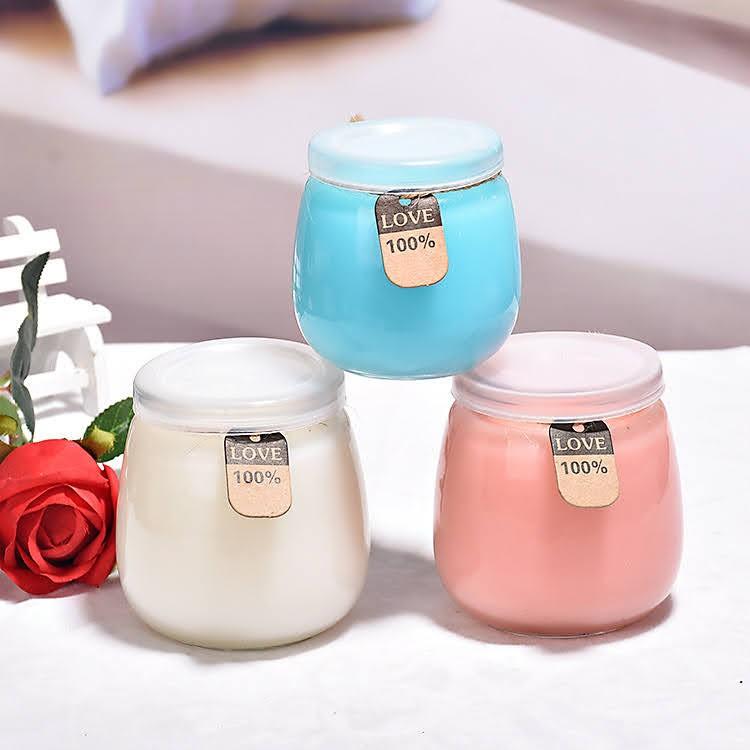 Combo 06 Hũ Sữa Chua Thủy Tinh 100ml , 200ml Nắp Nhựa