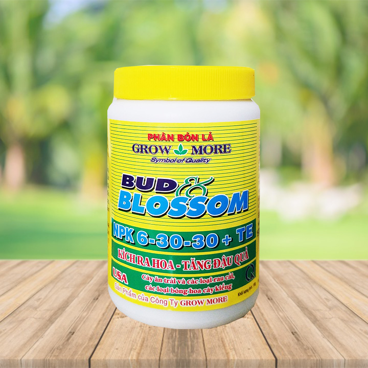 Phân bón Grow more 6-30-30 (100g/hũ) | Kích ra hoa và nở đồng loạt đồng thời chống hiện tượng nghẹn rễ | BUD BLOSSOM