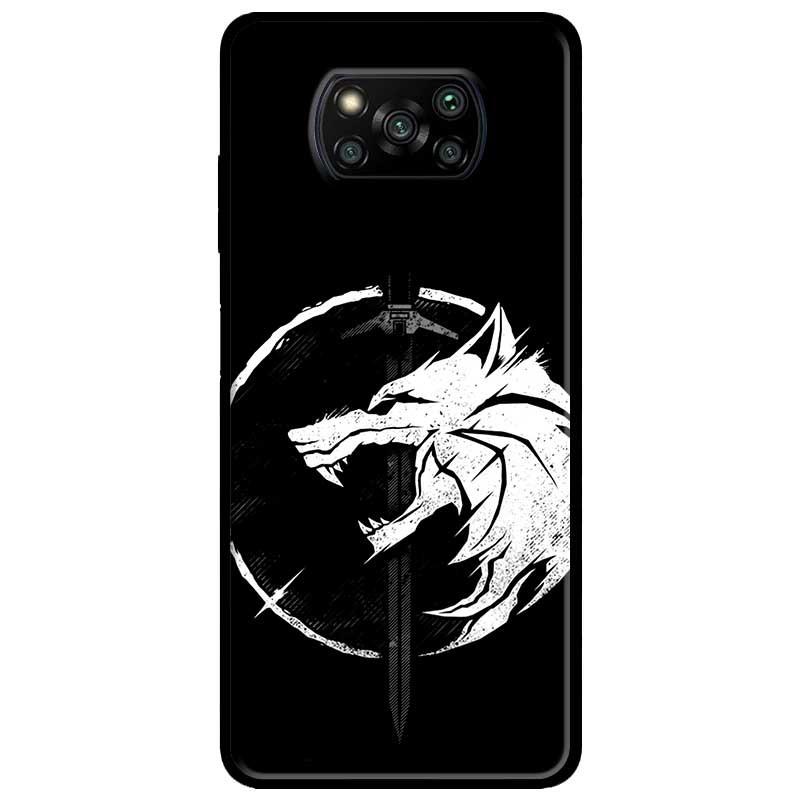 Ốp lưng dành cho Xiaomi Poco X3 mẫu Kiếm Sói Trắng