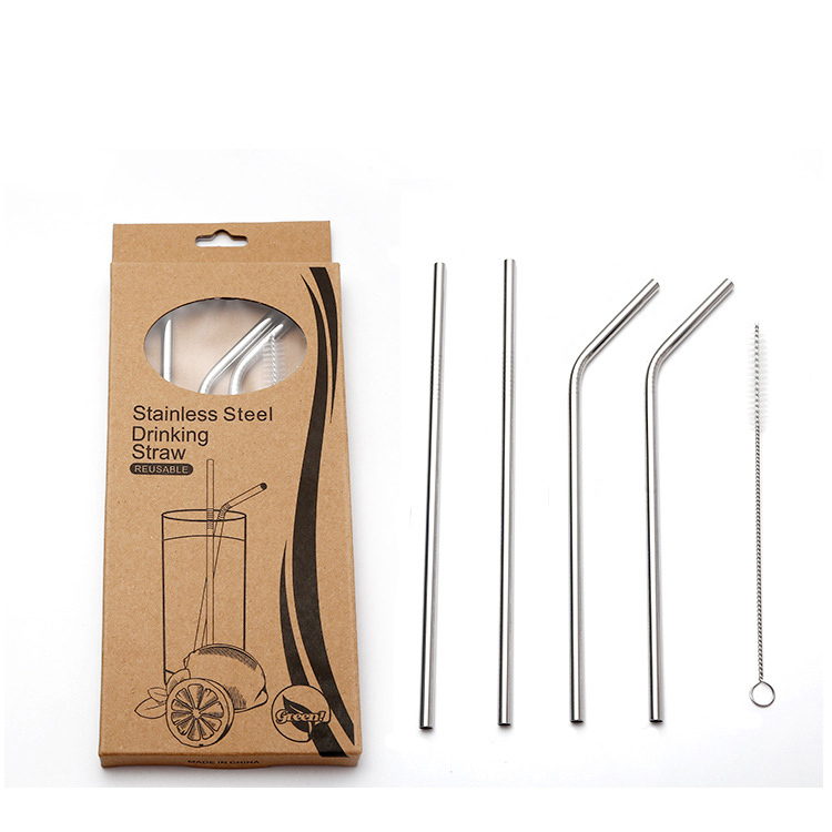 Ống Hút Kim Loại Không Gỉ Tái Sử Dụng Thân Thiện Với Môi Trường Stainless Steel Straws