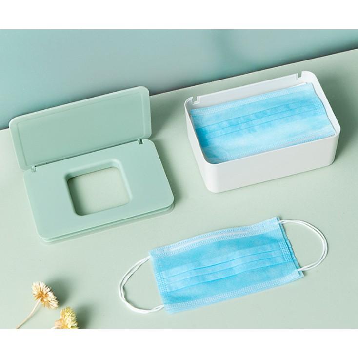 Hộp đựng khăn giấy và khẩu trang tiện lợi