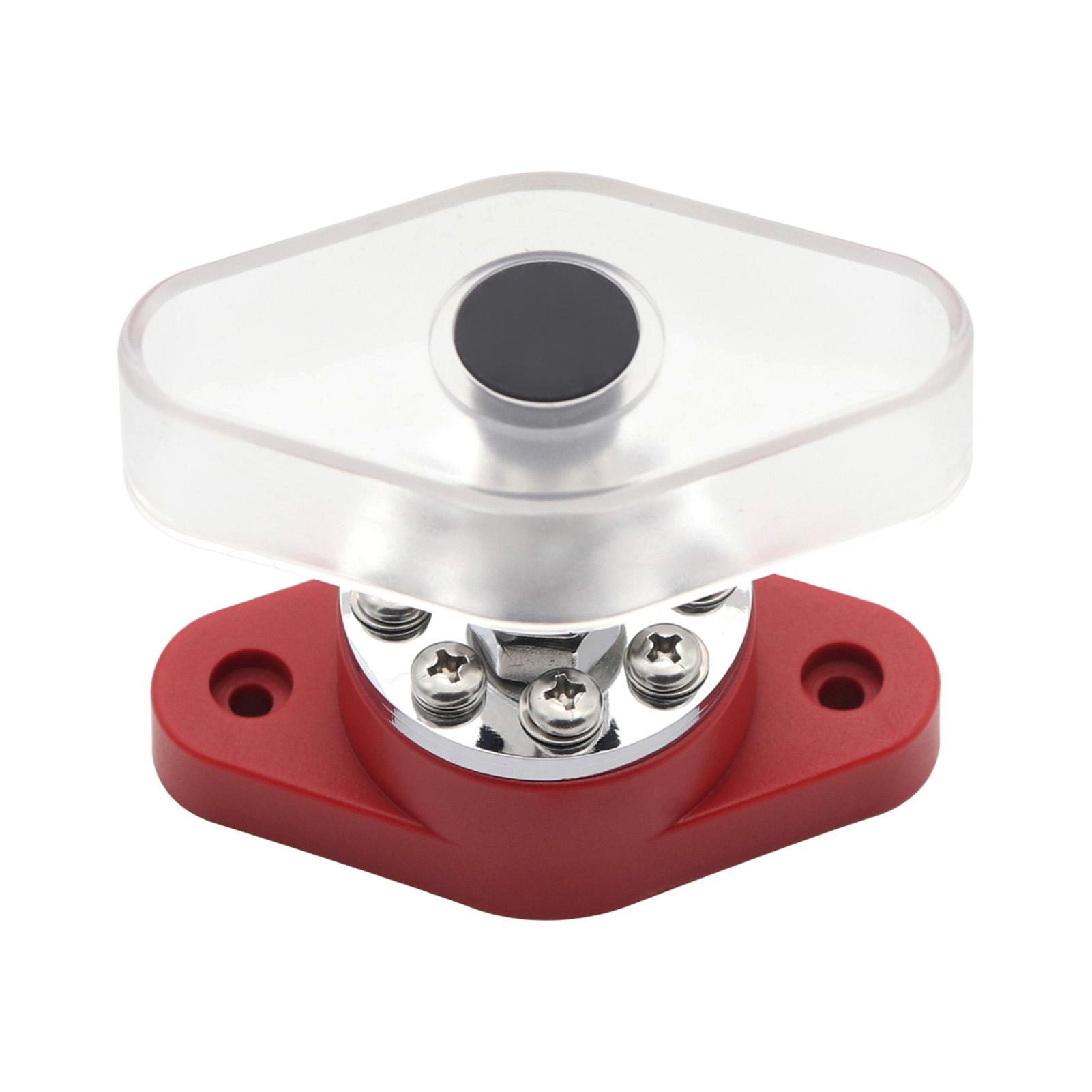 300A Stud Terminal Distribution Stud Junction Post 8 Terminal Block with Transparent Cover Stud 3/8inch