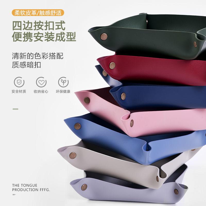 Hộp Đựng Đồ Trang Điểm Để Bàn Bằng Da Tiện Lợi