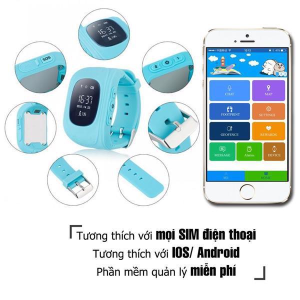 Đồng Hồ Định Vị Thông Minh GPS KID WATCH ( full box )