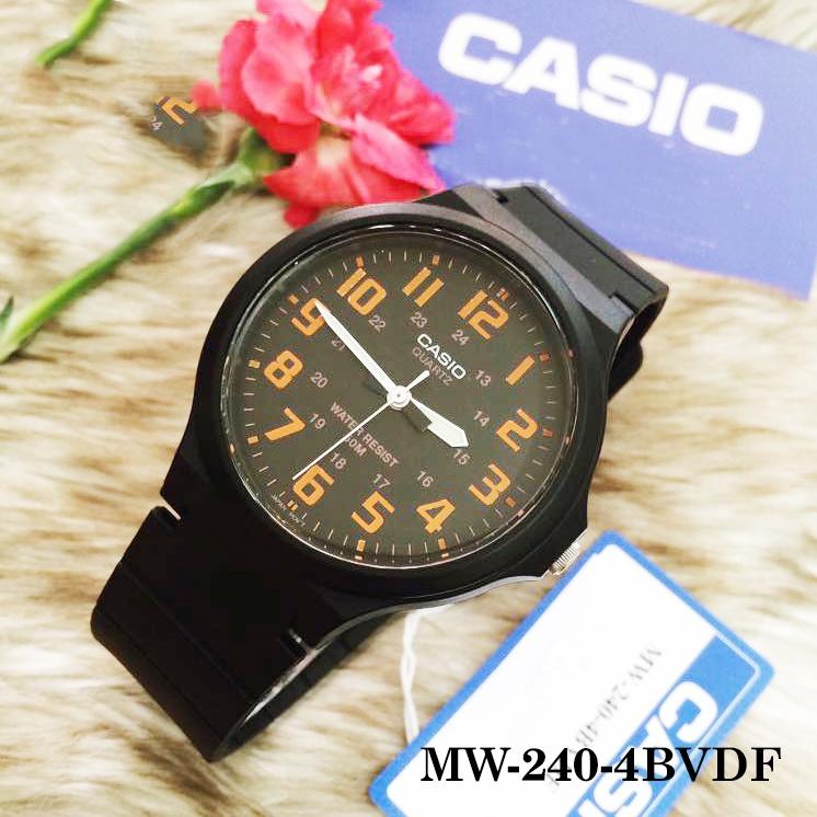 Đồng hồ nam dây nhựa Casio Standard Anh Khuê MW-240 Series (43mm)