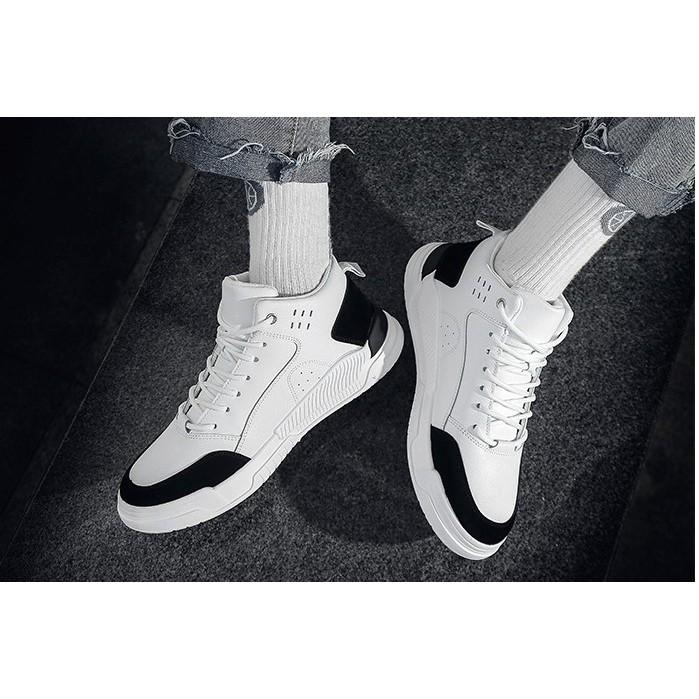 Giày Nam Cao Cổ, Giày Sneaker Thể Thao Nam Phong Cách Hàn Quốc - 8876