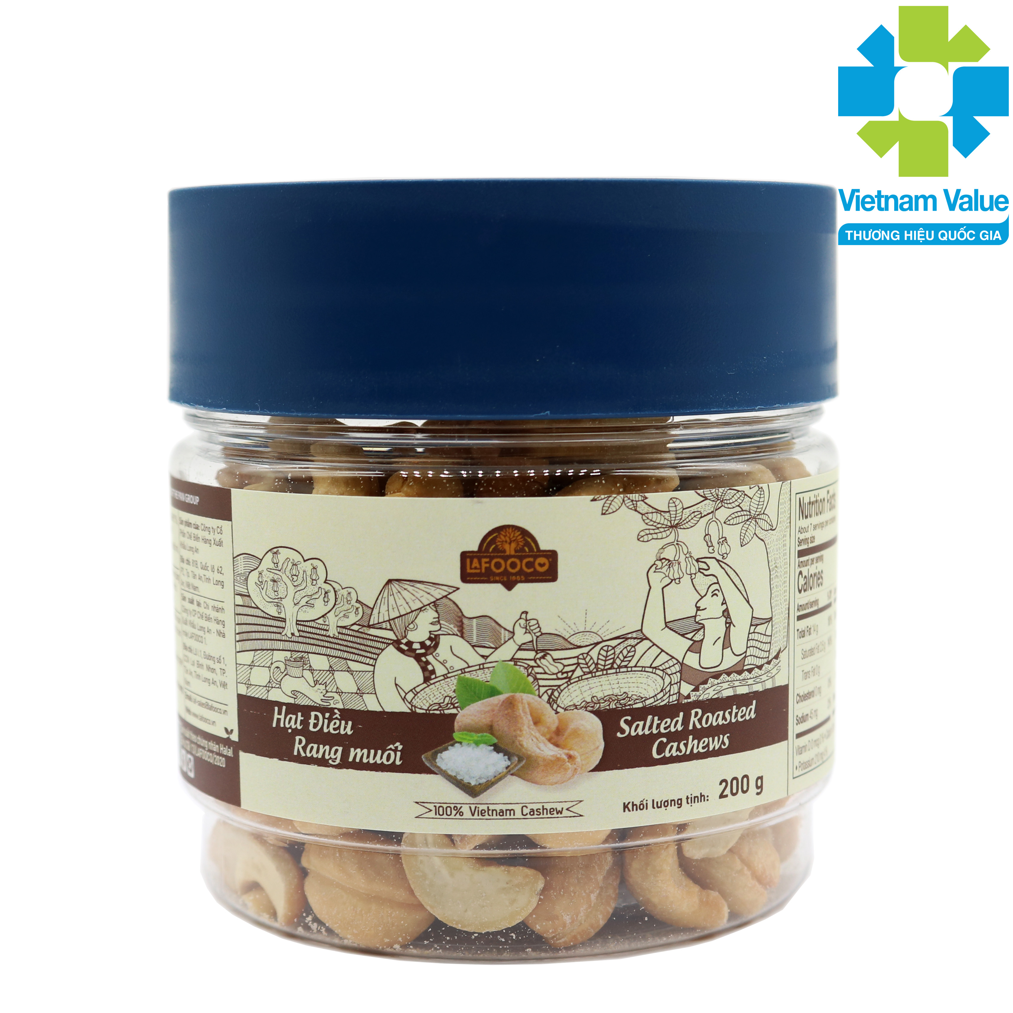 Hạt Điều Rang Muối 200g LAFOOCO Salted Roasted Cashew Nuts