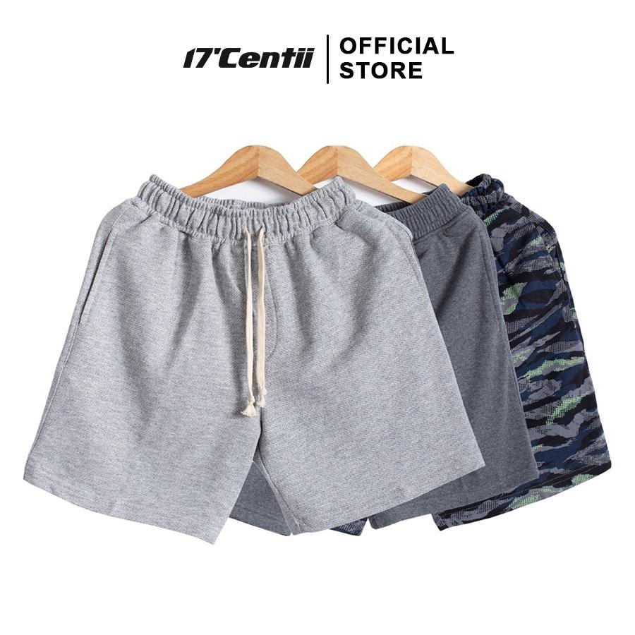 Quần short thun nam đẹp 17CENTII - 4066 Vải cotton, form rộng thoáng mát