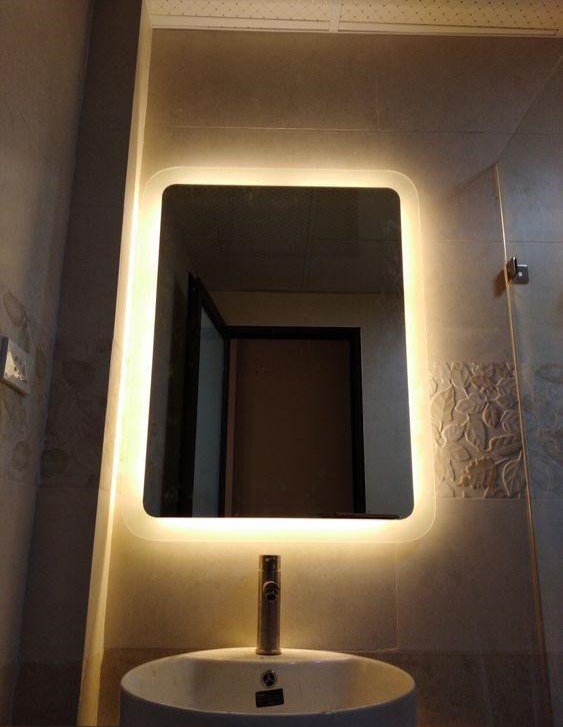 Gương cảm ứng Groves chữ nhật đứng Gcnud-D700x500 mm