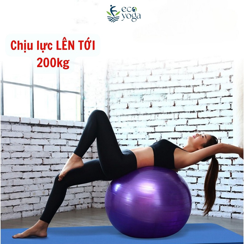 Bóng trơn size 75cm, trong lượng 1kg, chất liệu PVC chịu lực cao , Thể Hình, tập GYM , YOGA đủ màu