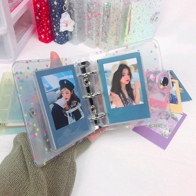 Binder mini bìa nhựa cứng đựng photocard, thẻ bo góc (sổ đựng ảnh size 6.5x9.4cm)