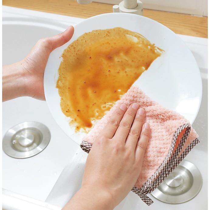 Sỉ Khăn Lau Chén Dĩa Chống Bám Dầu Tiện Lợi