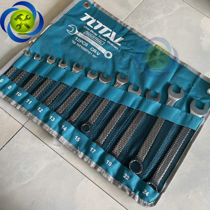 Bộ cờ lê vòng miệng 12 chi tiết (6-24mm) Total THT1022121