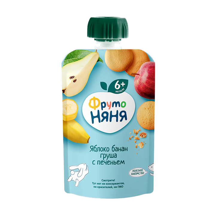 Hoa Quả Nghiền FRUTO Nga Organic Bổ Sung Chất Xơ, Vitamin, Không GMO - 90G