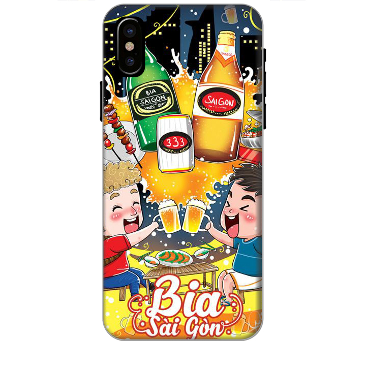 Ốp lưng dành cho điện thoại IPHONE XS Hình Bia Sài Gòn - Hàng chính hãng