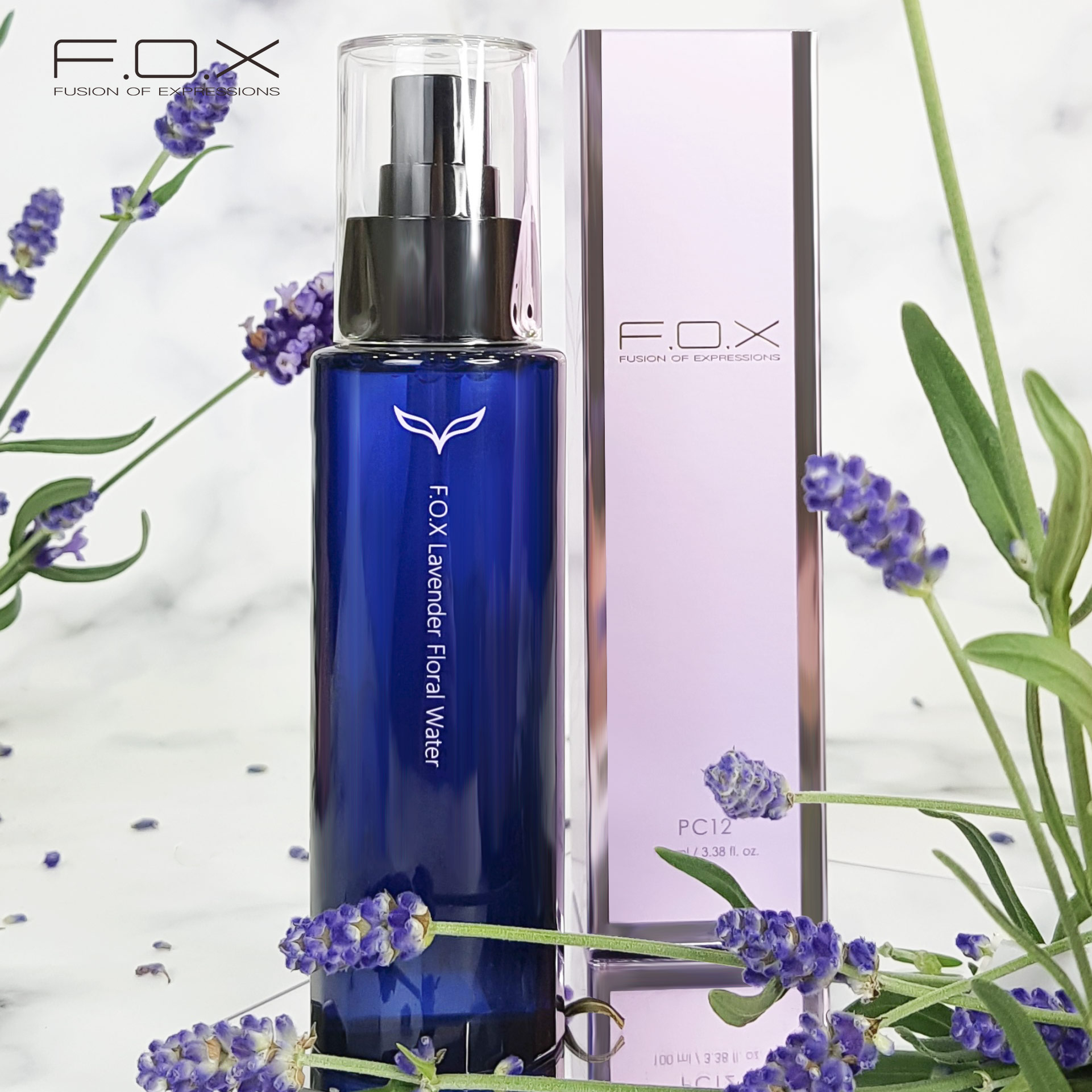 Xịt khoáng dưỡng ẩm da và làm sáng da hương hoa Lavender Floral Water FOX Cosmetics 100ml