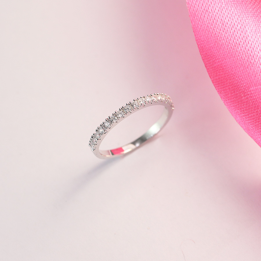 Nhẫn bạc nữ đẹp đính đá tinh tế NN0185