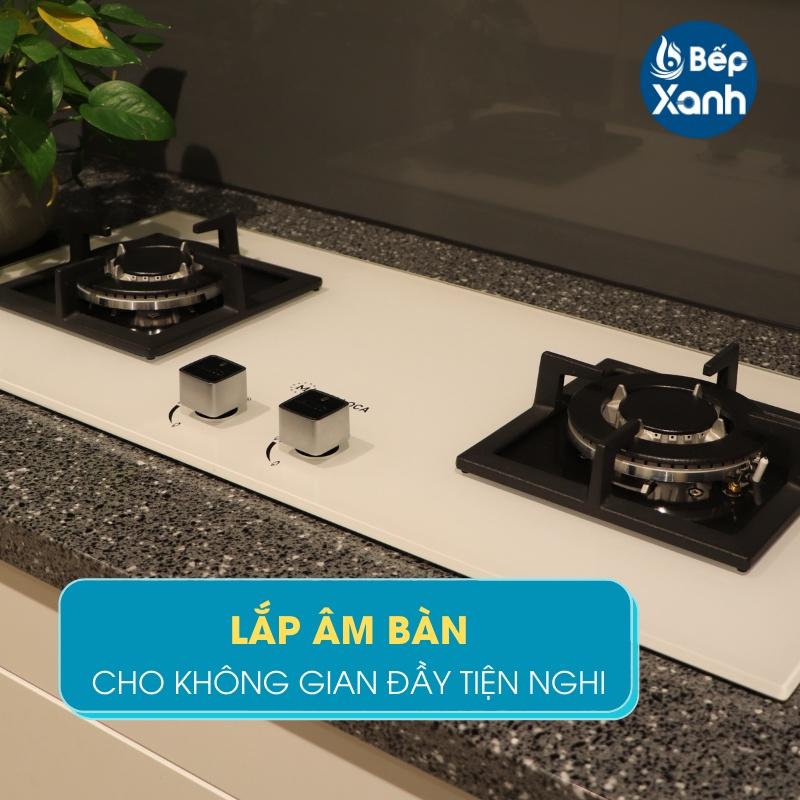 Bếp gas âm 2 gas Malloca AS 9502W - Hàng Chính Hãng