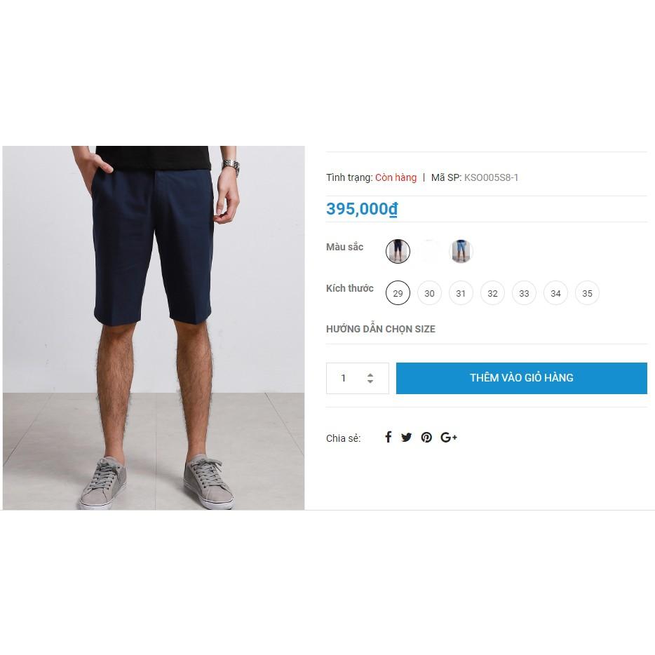 (Sale 40%) QUẦN SHORT KAKI NAM KWIN KSO005S8 Tag 395K