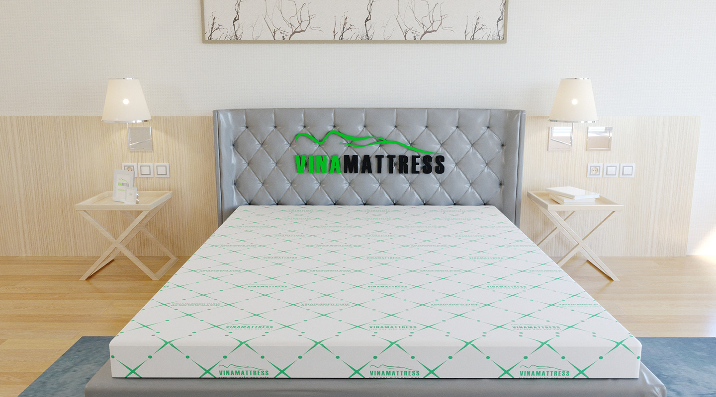 Nệm cao su Vinamattress mặt lổ vài thun xuyên kim