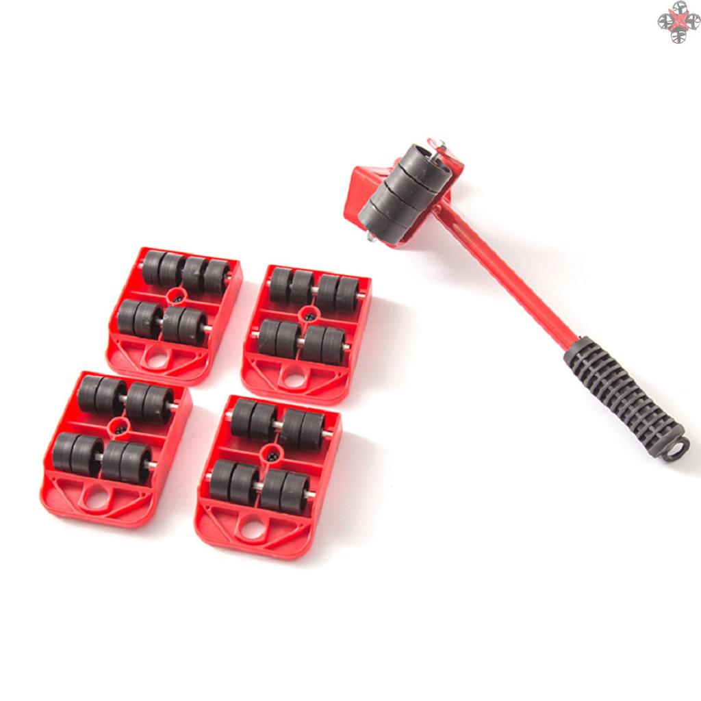 Set 5 Dụng Cụ Hỗ Trợ Di Chuyển Đồ Nội Thất 4 Bánh