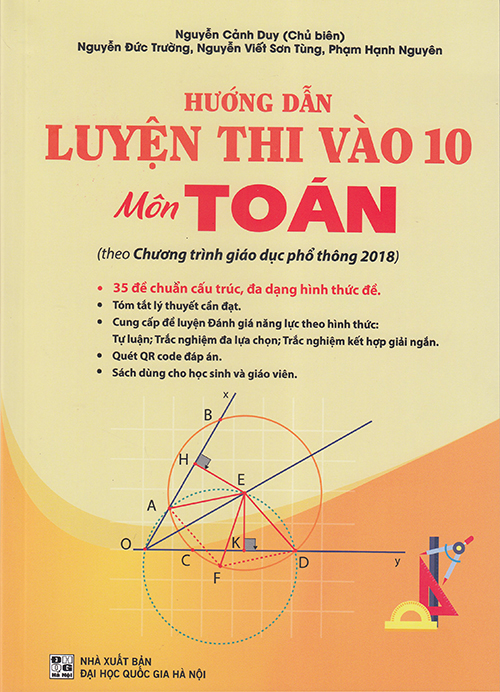 Sách - Hướng dẫn Luyện thi vào 10 môn Toán (Theo chương trình GDPT 2018)