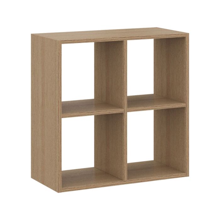 SB Furniture, Koncept, Tomo Storage Shelf C63x63, Cashew Oak Color, W63xD29xH63 cm.