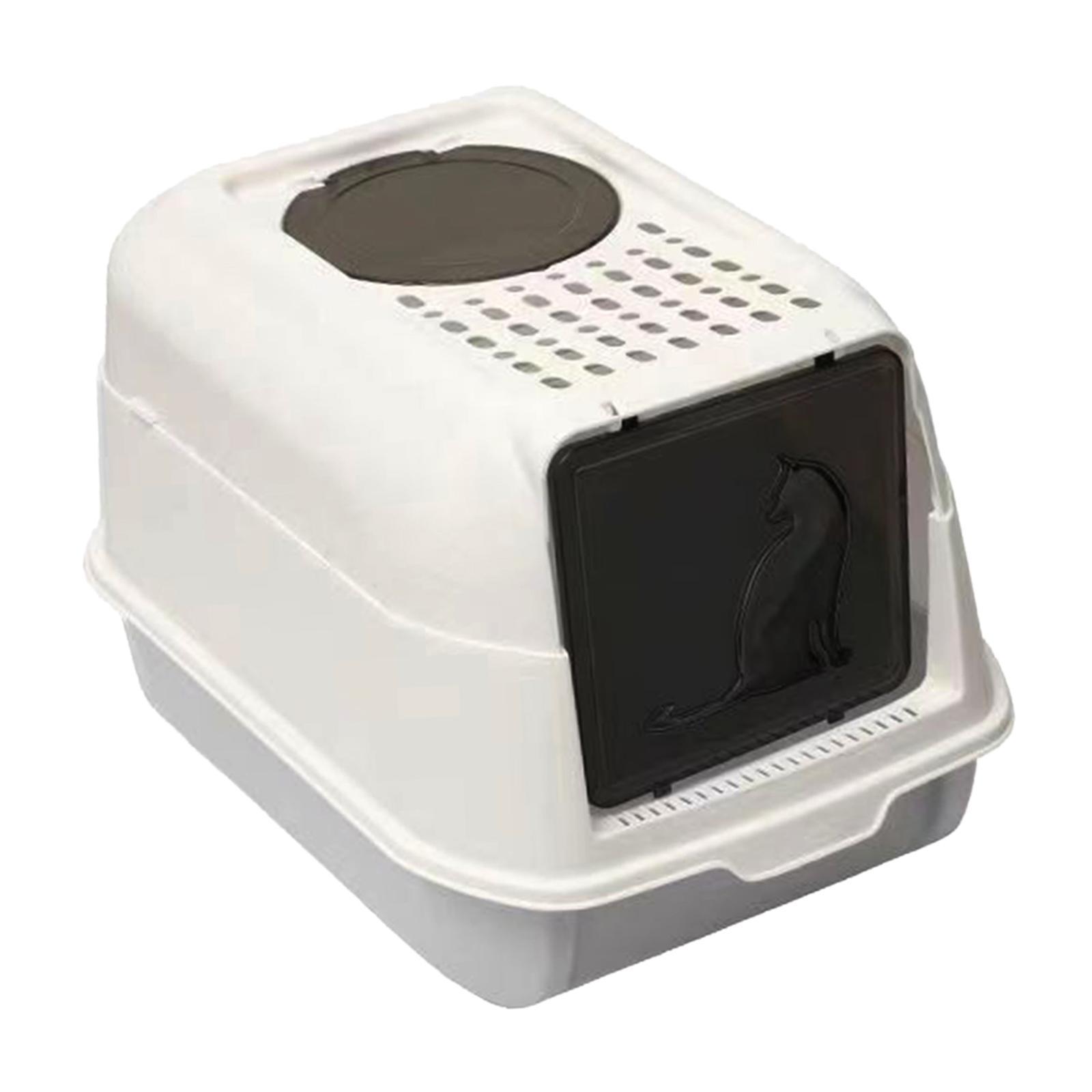 Enclosed Cat Litter Box Kitten Litter Litter Tray Detachable Litter Pan for Indoor