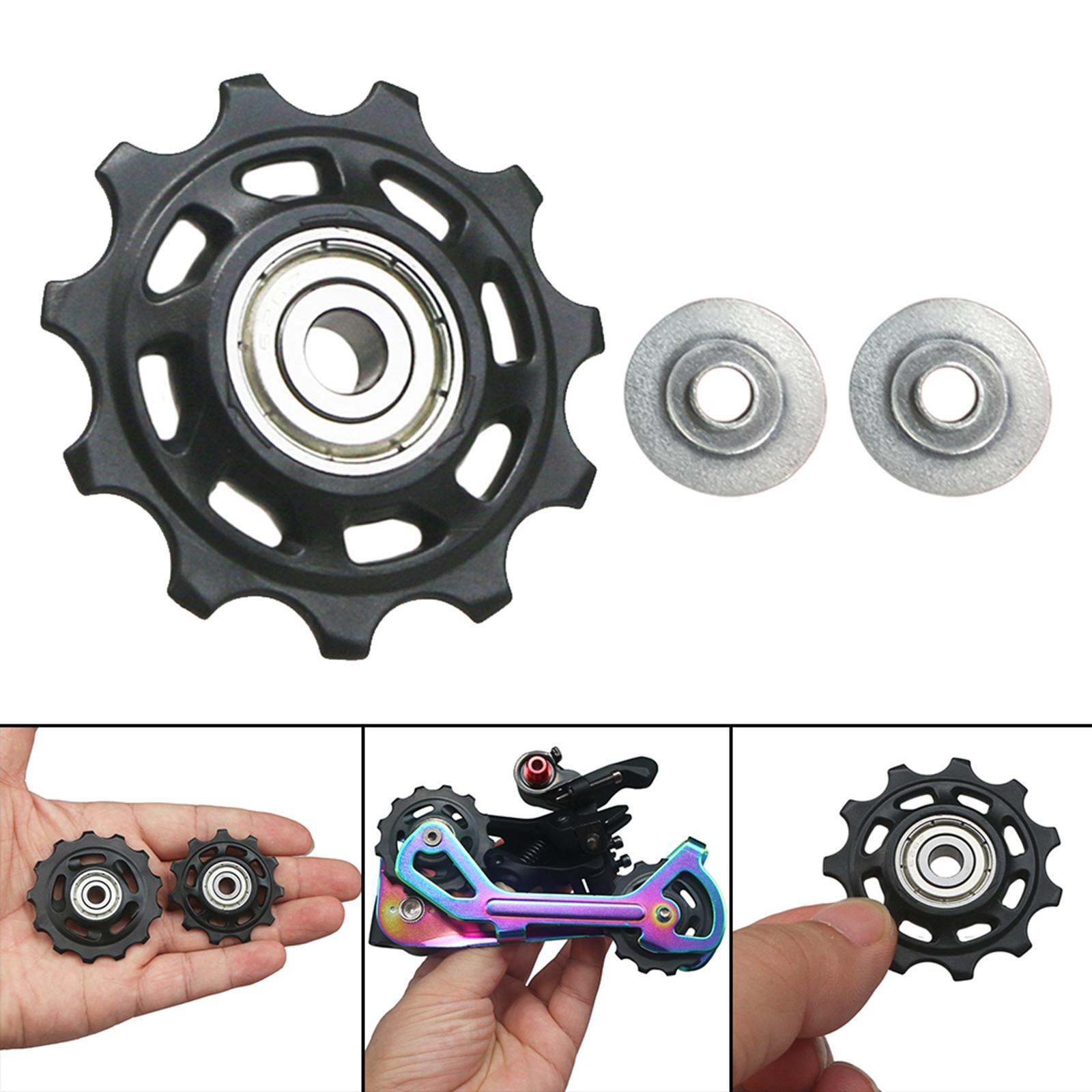 Rear Derailleur Pulley Aluminum Sealed Bearing Replacement Parts