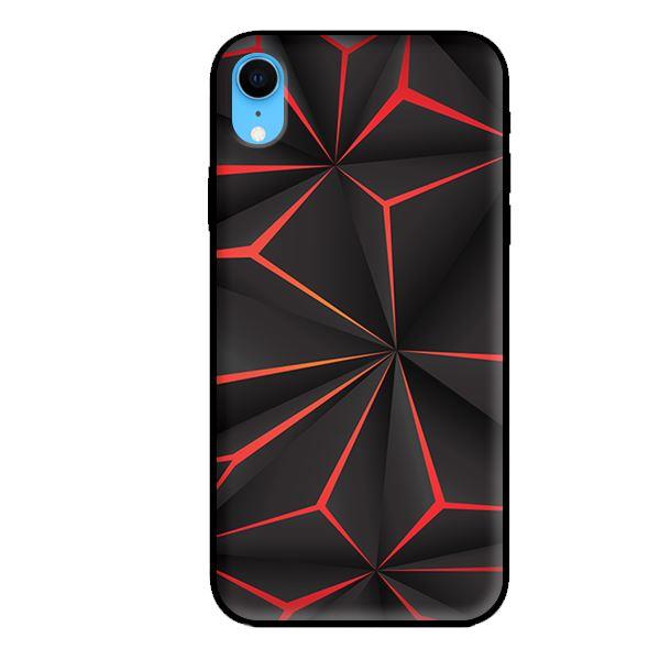 Ốp lưng cho iPhone XR  Họa Tiết Đỏ Đen - Hàng chính hãng