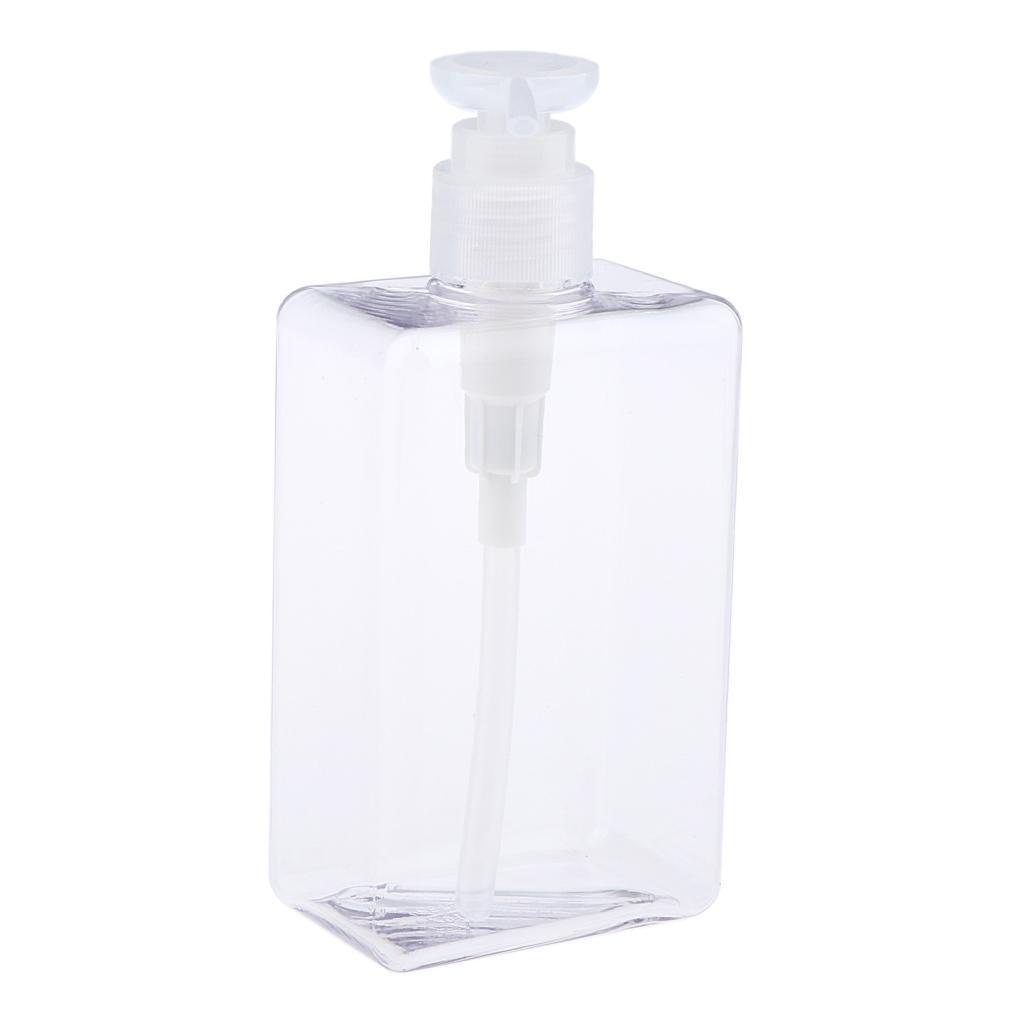 4pcs 280ml PETG Empty Pump Bottle Container for Shampoo Body Wash Lotion