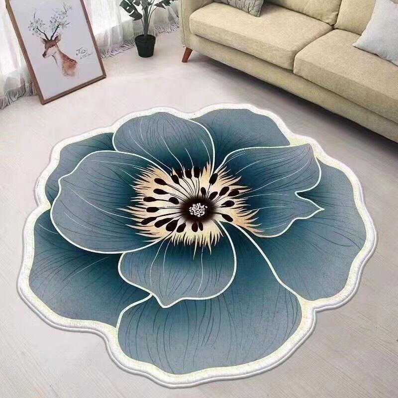 Thảm Trải Sàn Hình Bông Hoa