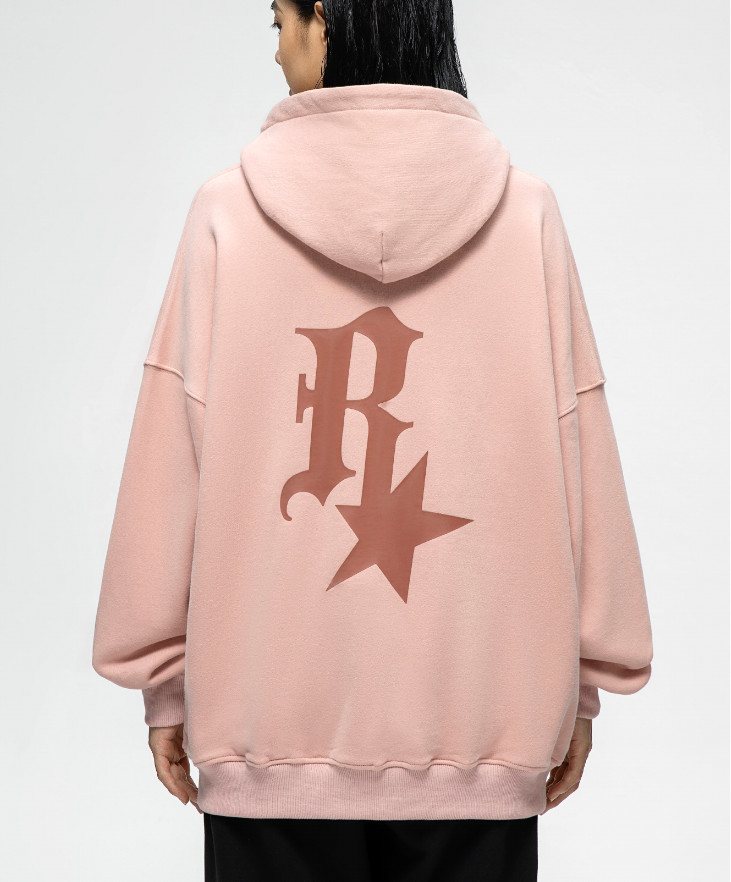 Áo hoodie unisex form rộng chữ R+Sao dài tay OneZ nỉ bông hàn quốc đẹp ,mềm mịn local brand nam nữ có mũ 2 lớp dày