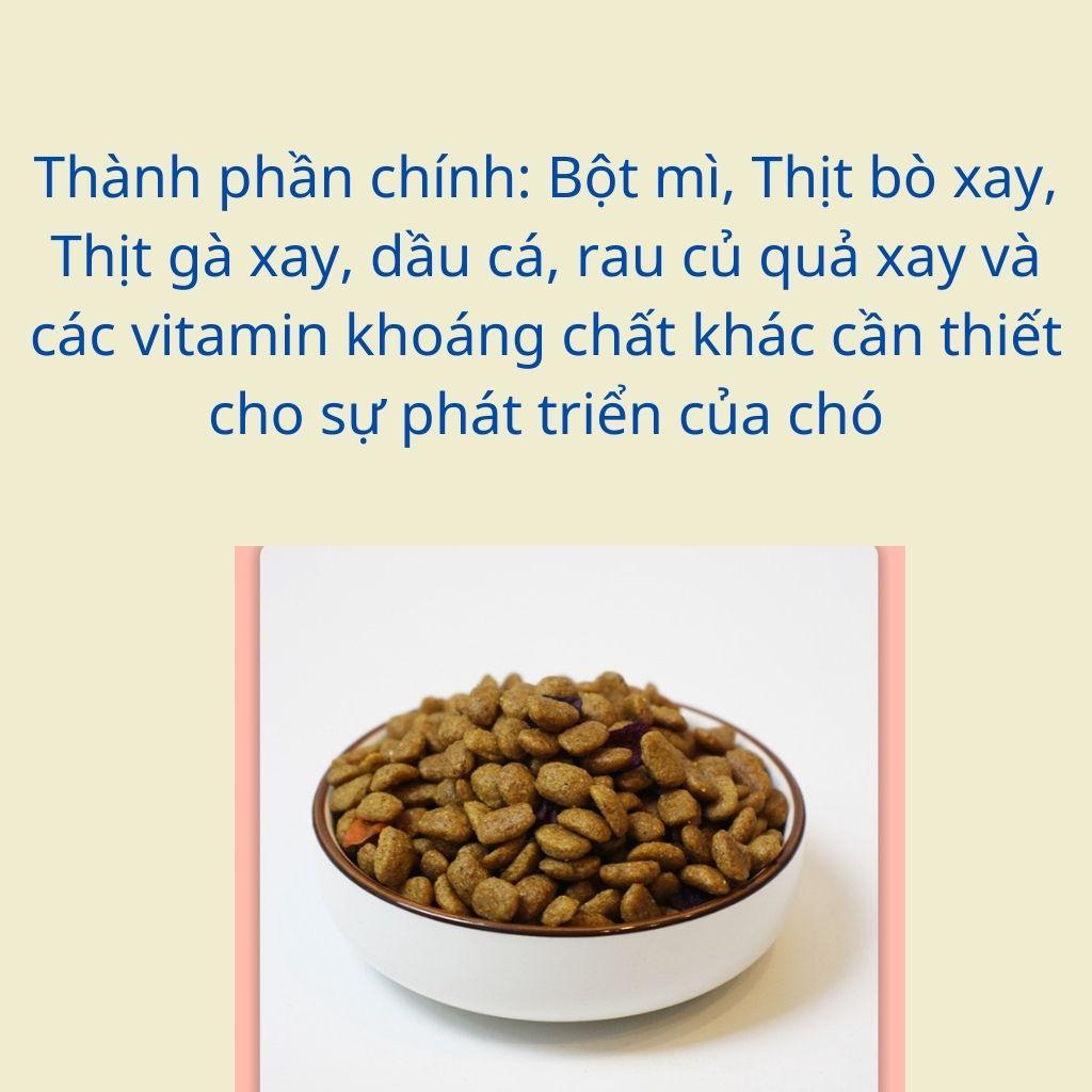 Thức ăn hạt MASTI có mix hoa quả sấy, cung cấp đủ dinh dưỡng cho chó - Gói 500g/ 1,5kg