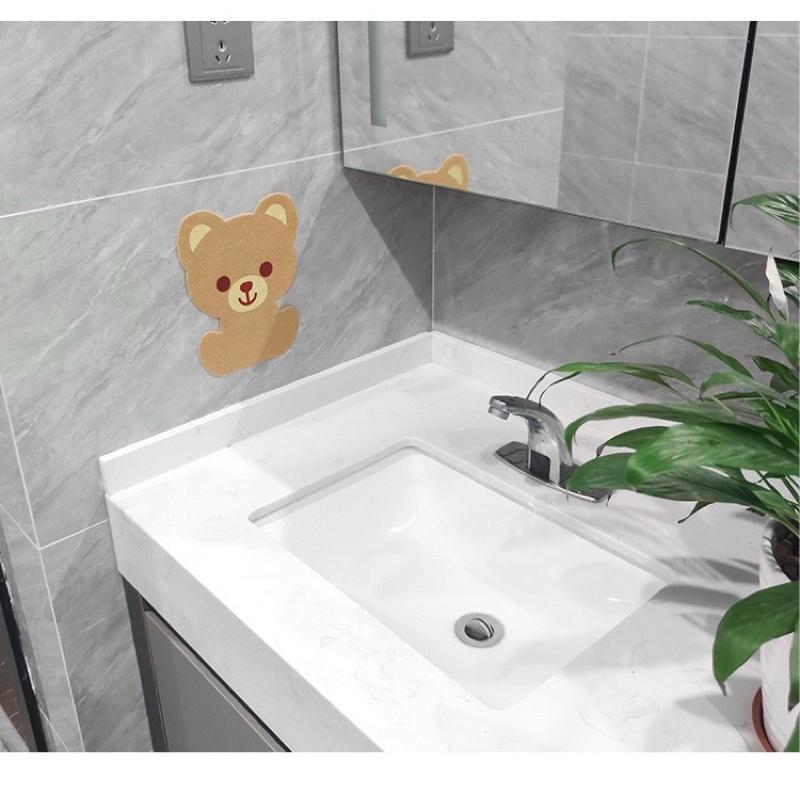 Miếng dán khử mùi bồn cầu, nhà vệ sinh, nhà tắm hình thú dễ thương kèm keo dán