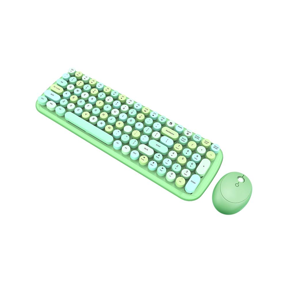 Bàn phím và chuột không dây Mofii Candy XR 2.4G Combo 100 phím tròn dễ thương