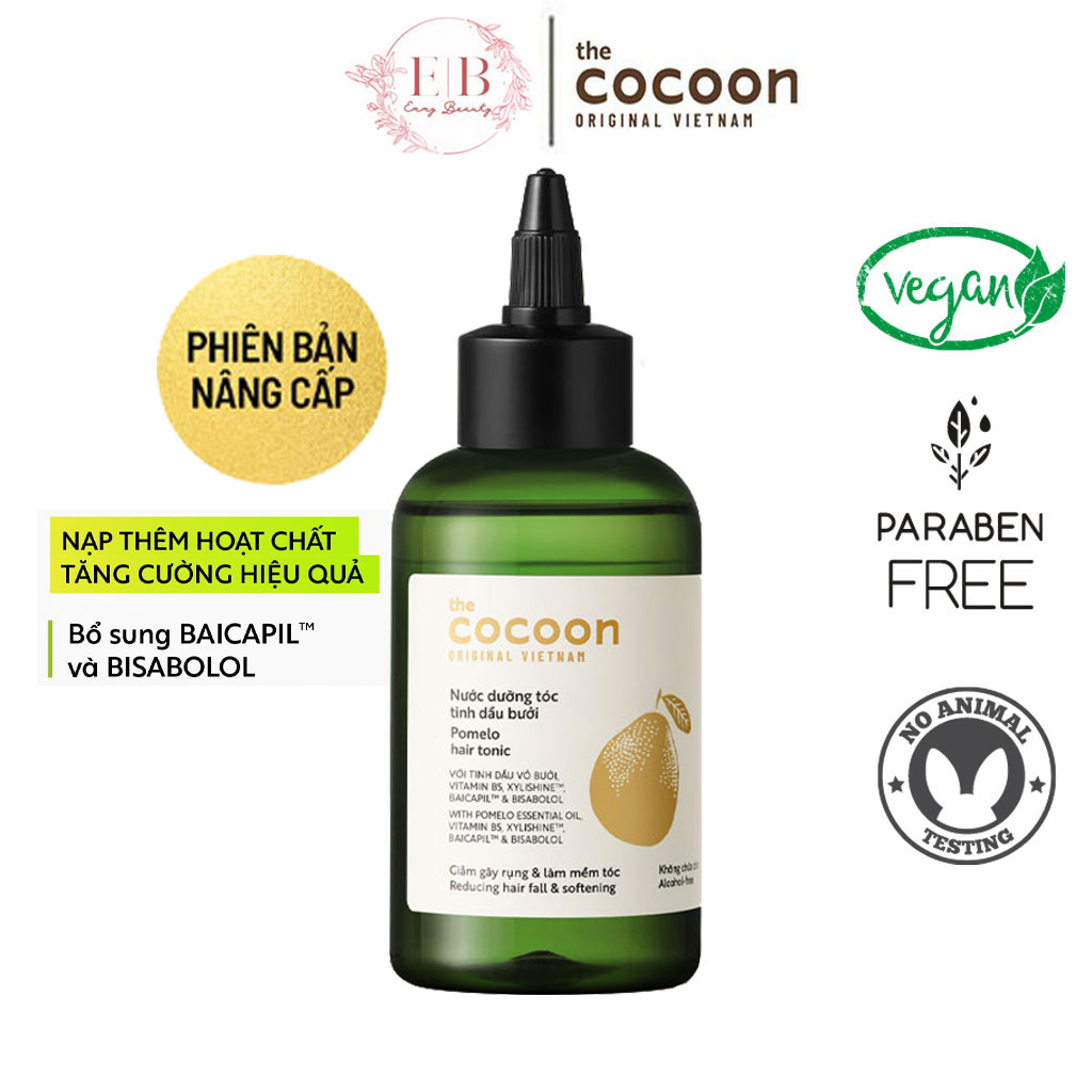 Nước dưỡng tóc tinh dầu bưởi (Pomelo hair tonic) Cocoon 140ml - 310ml