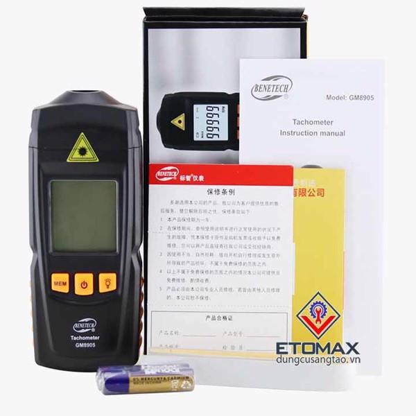 Máy đo tốc độ vòng quay benetech GM-8905