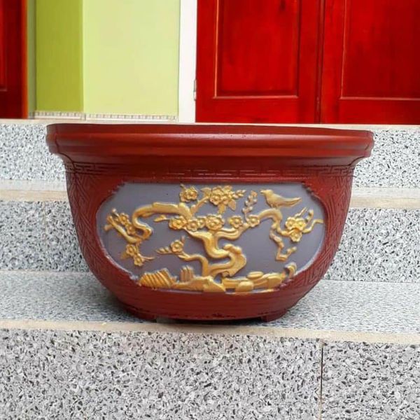 Khuôn Đúc Chậu Tròn Rộng 40 Cm Có Lòng Trong