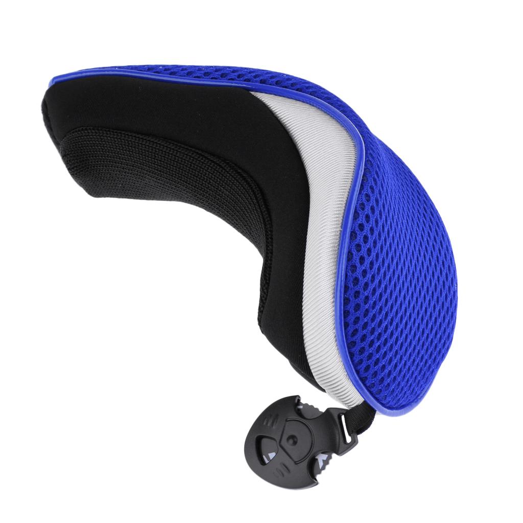 Golf Hybrid UT Club Head Cover Headcover & Adjustable Number Tag 2 3 4 5 7 X - Premium, Durable & Portable - Blue, 2 Pieces
