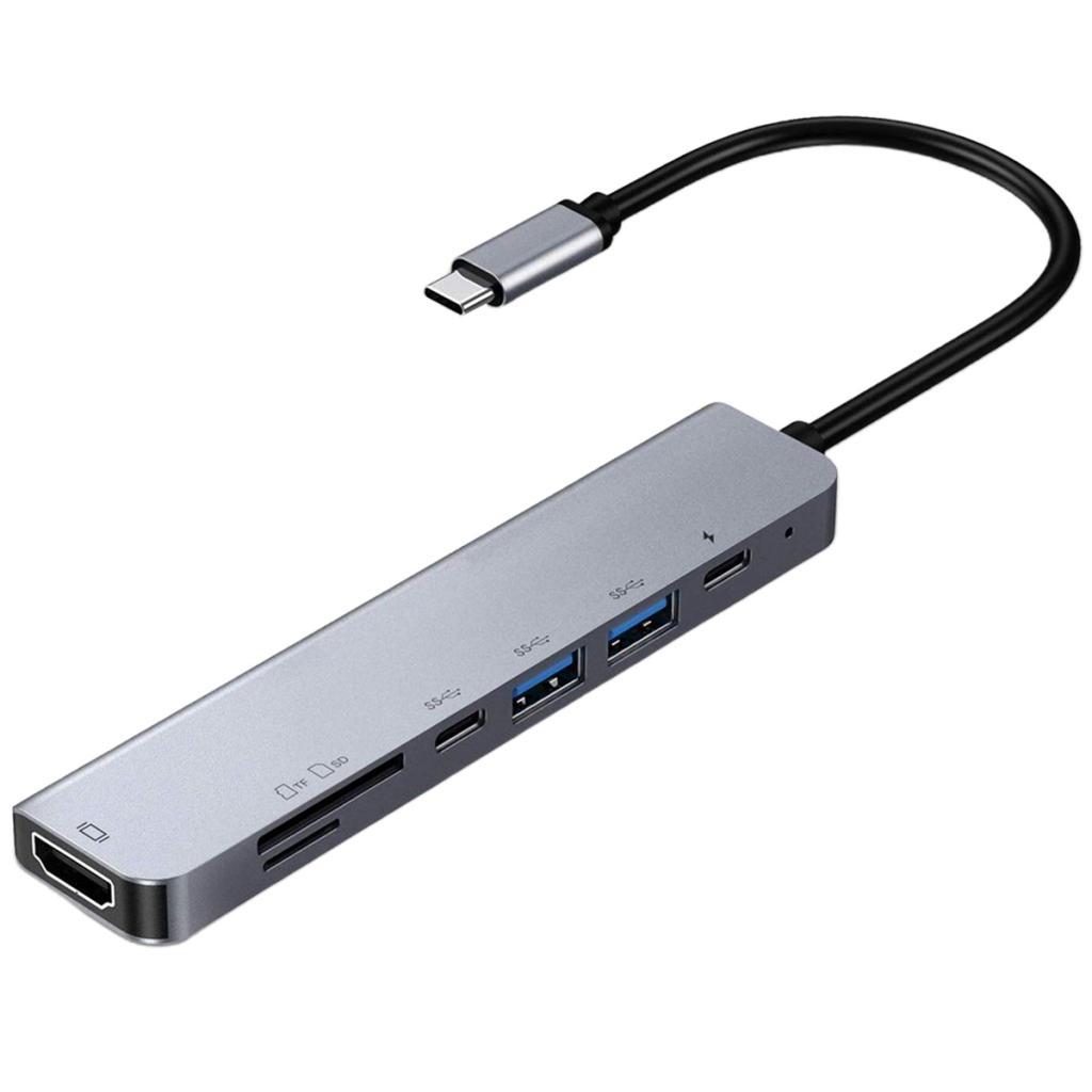 New Type C to USB-C 4K HDMI Adapter Hub Dock with PD Charge for MacBook