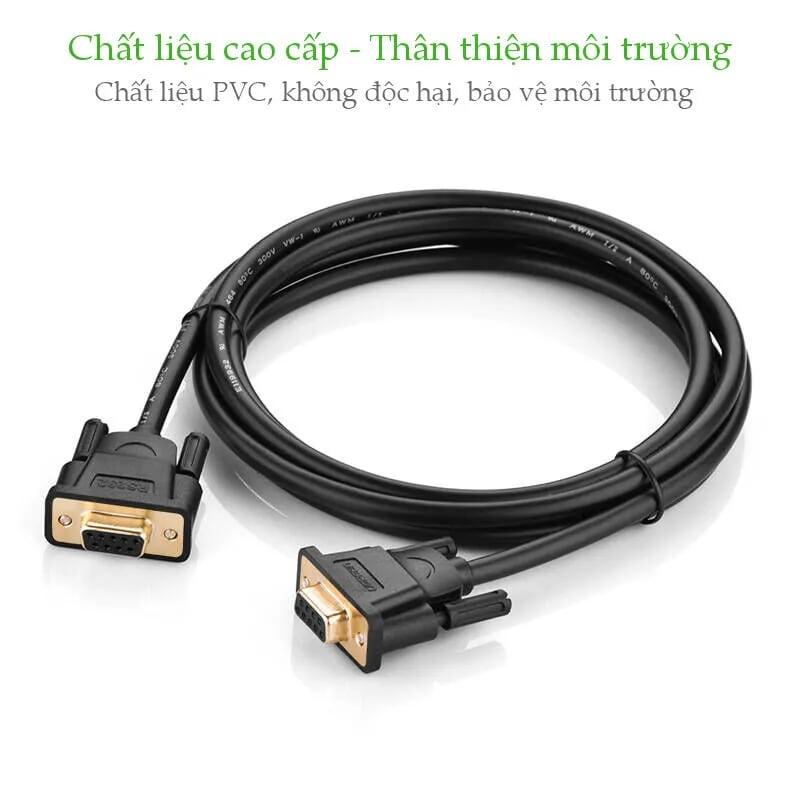 Ugreen UG20156DB101TK 5M màu Đen Cáp tín hiệu 2 đầu COM RS232 dương cao cấp - HÀNG CHÍNH HÃNG