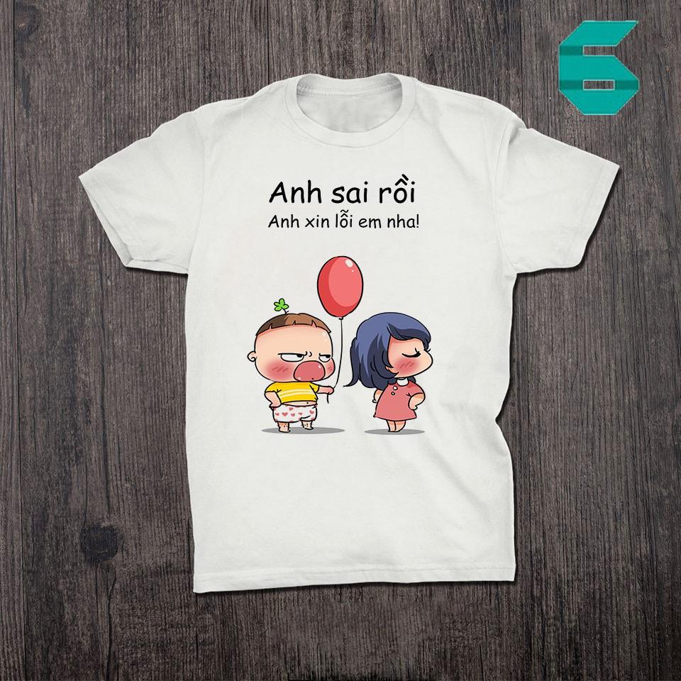 Áo thun in hình Quỳnh Aka dễ thương vải dày mịn đẹp